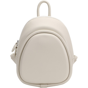 韩系通勤女双肩包高级感小众不撞款日常百搭简约轻奢小型皮质背包