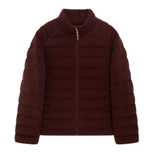 IMMI 秋冬新款女士羊绒针织立领鹅绒羽绒服夹克银泰百货 300124