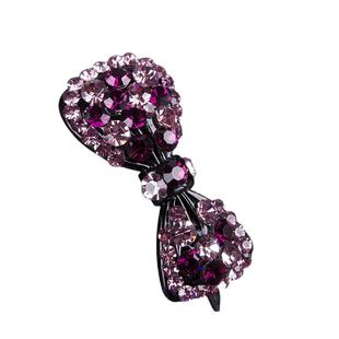 扣夹新款青蛙扣镶钻发夹半发扎发扣顶夹进口水钻小发卡刘海夹亮钻