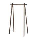 挂衣架落地室内卧室实木衣帽架简约晾衣架黑色胡桃木色新中式