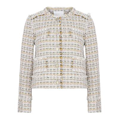 安乃安复古气质粗纺编织小香外套