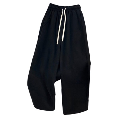 毛巾裤女冬超好看加绒卫裤小个子