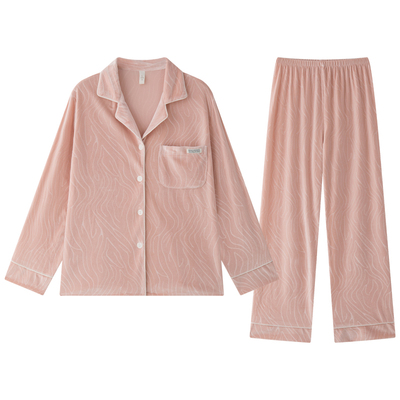 乐姿梦睡衣情侣男士秋冬款金丝绒春季加绒轻奢家甜蜜居服少女套装