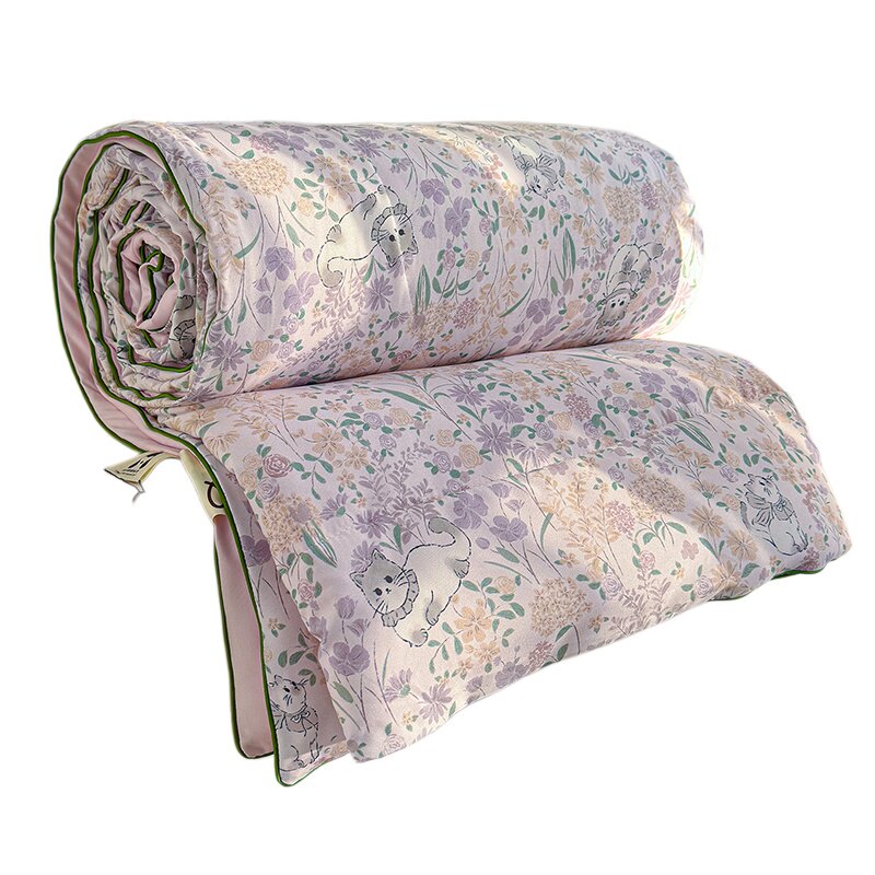 水洗皱皱纱夏凉被抗菌防螨可水洗夏季夏被A类单双人儿童被空调被