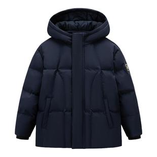 匡威童装男童羽绒服2025冬季新款中大童户外防风连帽保暖加厚外套