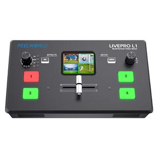 富威德 LIVEPRO1导播切换台高清通道现场多机位制作4路HDMI 流媒体直播推流高清视频抖音淘宝直播切换台L1