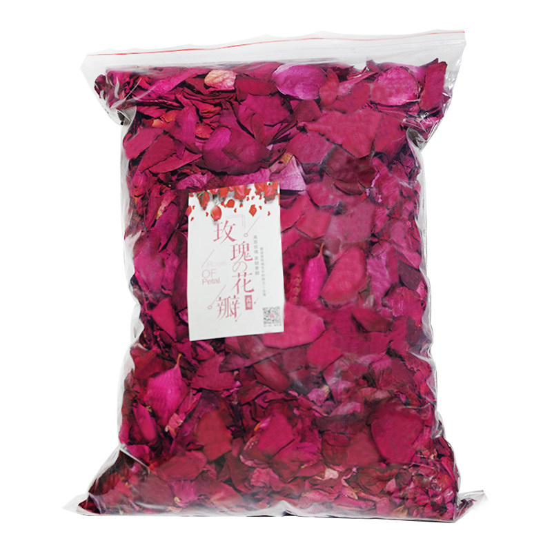 1000克天然玫瑰花瓣干花泡澡温泉