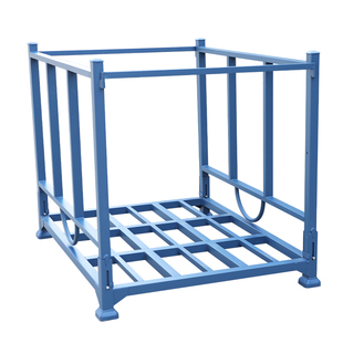 堆垛架仓库重型冷库插管式折叠仓储巧固架布料钢制托盘货架置物架