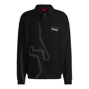 【POLO领卫衣】HUGO雨果 男士赛车风艺术图案棉质混纺卫衣