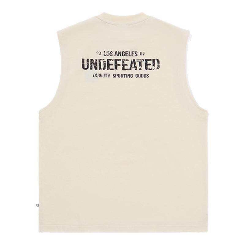 UNDEFEATED五条杠官方夏季新品美式运动经典男女同款LOGO无袖背心