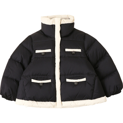 儿童羽绒服女童短款2024新款宝宝羽绒服小中童装冬90绒保暖23220