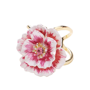 韩版惊艳牡丹花轻奢丝巾扣环百搭大衣腰带扣创意系蝴蝶结固定饰品