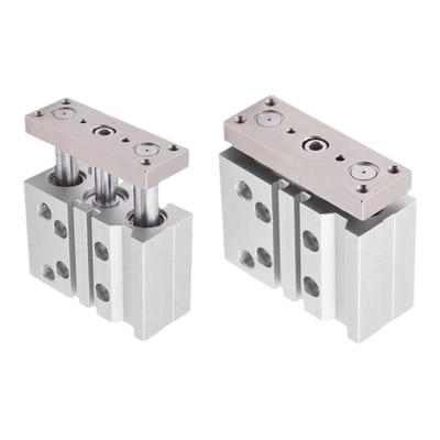 大推力带导杆三轴气缸