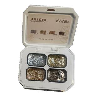 美甲四宫格高密度铂金胶爆闪勾边拉线画花平涂彩绘光疗细闪指甲胶