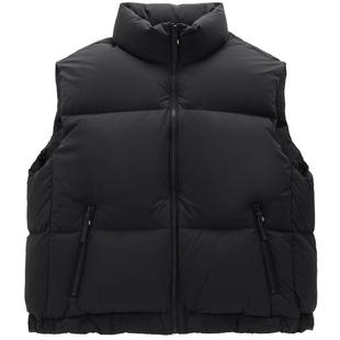 太平鸟男装 羽绒服马甲男冬季新款潮流黑色宽松保暖背心