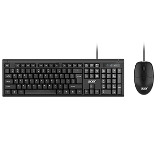 宏碁键盘鼠标套装有线笔记本台式电脑PS2圆口游戏办公打字USB接口