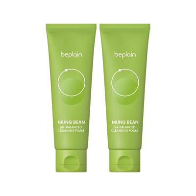 【韩国热销】beplain碧菲音敏感肌绿豆洗面奶氨基酸弱酸性2支装
