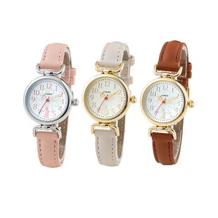 【自营】J·AXIS女士石英机芯合金动物系列简约休闲日本进口手表