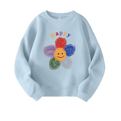 儿童加绒母女2025新款卫衣秋冬