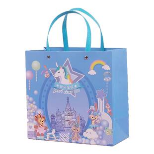 小孩满月喜糖礼盒包装盒空宝宝生日宴回礼圣诞节元旦零食手提袋子