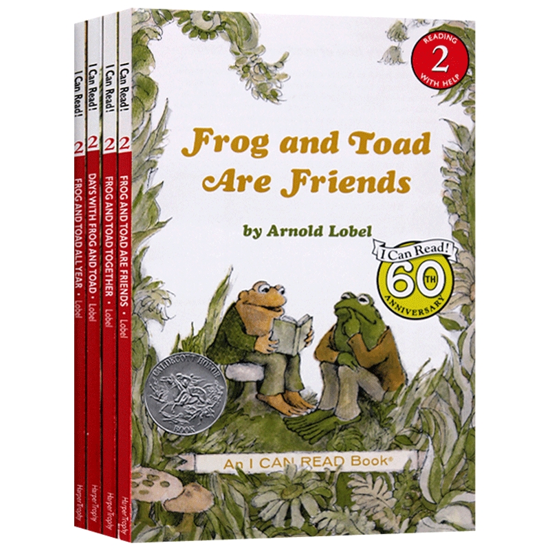 青蛙和蟾蜍 英文原版 Frog and Toad 永远的好朋友4册 汪培珽书单第三阶段 正版进口儿童低幼英语绘本故事书 I Can Read第二阶段