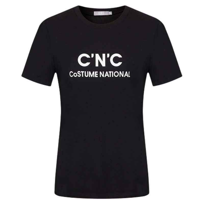 【100%纯棉】CNC女装2026夏季品牌logo基础款百搭休闲圆领短袖T恤