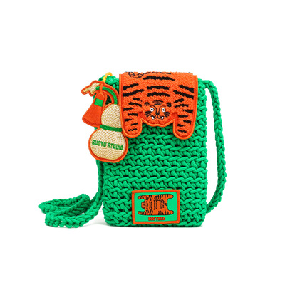 手工手机包撞色原创设计