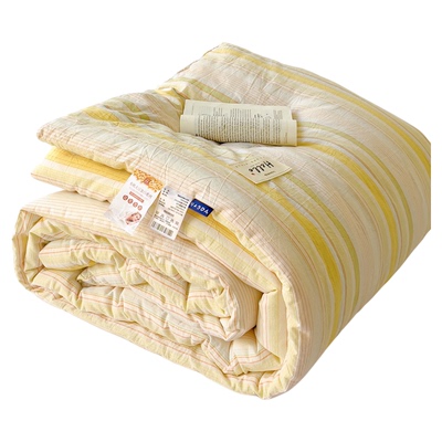 无印良品全棉水洗棉大豆纤维被子