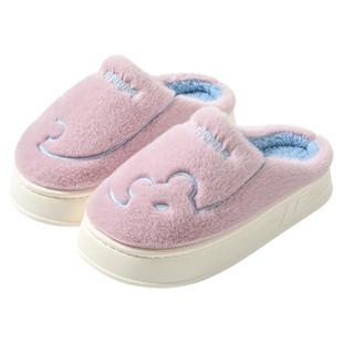 回力棉拖鞋女款冬季2025新款情侣家居厚底防滑慈溪拖鞋毛绒HL193