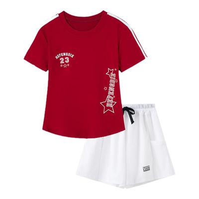 夏季广场舞服装新款短袖女蹈服舞台运动短裤套装杨丽萍鬼步舞服装