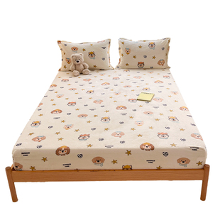 冬季加厚牛奶绒床笠单件2025新款床单套罩珊瑚绒床垫隔脏垫保护罩