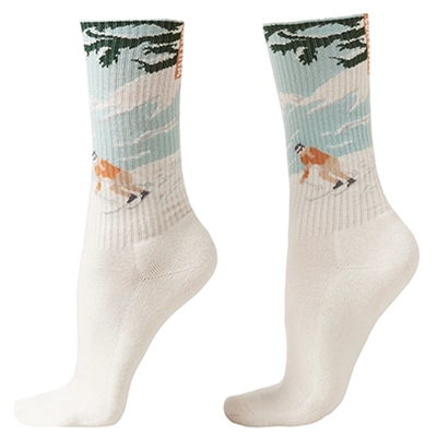 高山图案短袜CALZEDONIA含羊绒