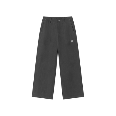 FORNINES国潮刺绣纯棉直筒裤男款情侣休闲裤子通勤百搭阔腿长裤女