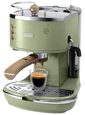 复古半自动咖啡机delonghi