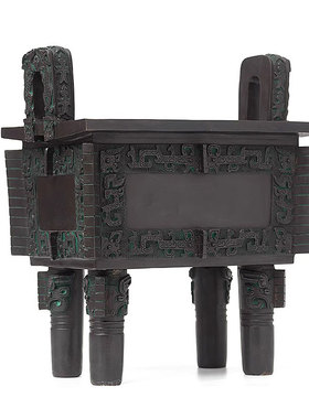 司母戊鼎摆件仿古青铜器办公桌