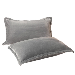 冬季牛奶绒枕套一对装48x74cm珊瑚绒枕头套家用单个枕芯内胆套男