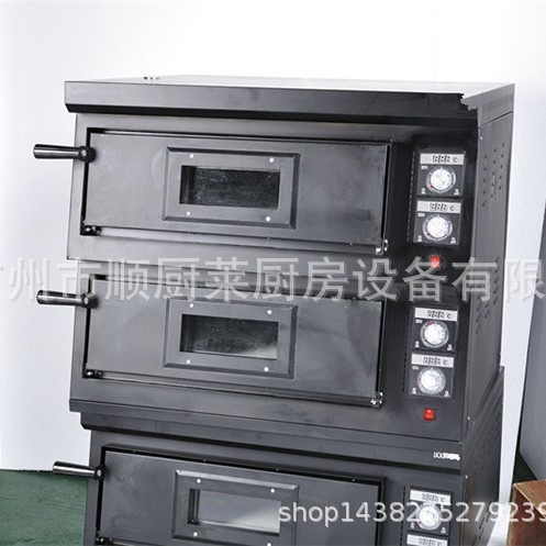 杰汇美嘉商用两层烤箱电比萨烤炉双层烘烤设备燃气披萨烤箱 400度