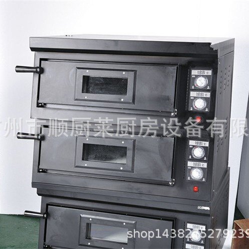 杰汇美嘉商用两层烤箱电比萨烤炉双层烘烤设备燃气披萨烤箱 400度