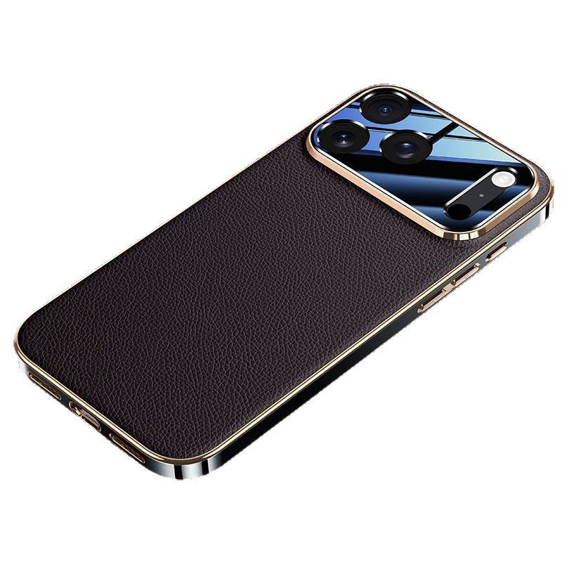 iPhone17ProMax真皮手机壳全包防
