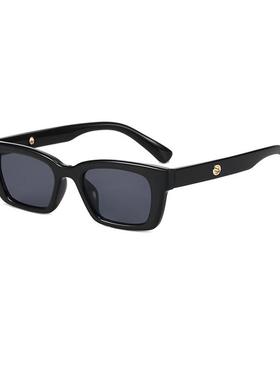 墨镜猫眼太阳镜小方框2025新款百搭舒适个性简约方形大脸街拍时尚