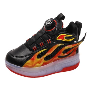 暴走鞋男童2026春秋新款儿童滑轮鞋女童双轮运动可伸缩学生溜冰鞋