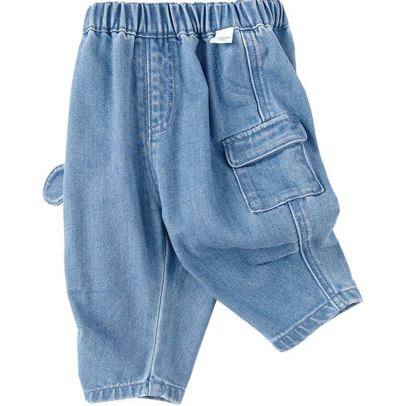 巴拉巴拉童装儿童裤子男童牛仔裤2025新款春装可爱萌
