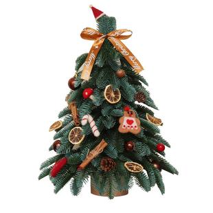 圣诞节装饰品家用诺贝松圣诞树套餐ins桌面diy小摆件高级2025新款