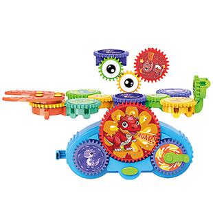 航天百变齿轮电动拼搭积木益智玩具男孩子生日礼物新年3到6岁儿童