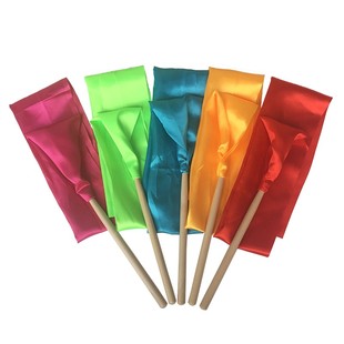 儿童体操彩带木棒红绸带大红绸子幼儿园课间道具舞蹈表演艺术彩带