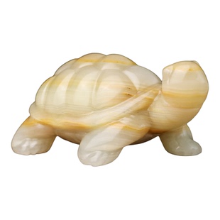 和田玉籽料长寿乌龟手把件天然玉石玄武龙龟把玩件小摆件新疆玉器