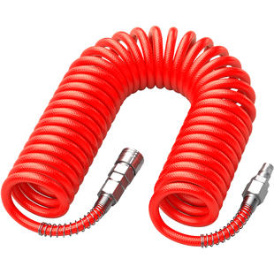 PU夹纱弹簧气管软管空压机气泵高压防爆伸缩自锁快速接头气动螺旋