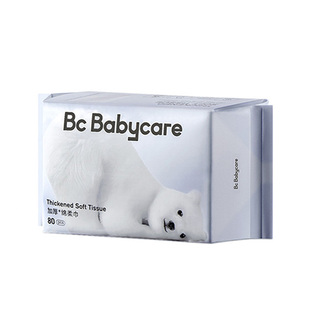 bbc洗脸巾新生婴儿专用非棉柔巾宝宝云柔巾bbc小熊干湿两用加厚