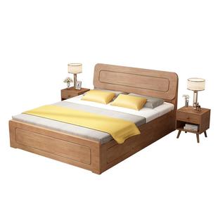 政府补贴实木收纳床家用1.8双人床1.5米小户型单人高箱气压储物床