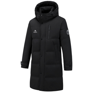 宸轩大码男长款羽绒服加肥加大胖子宽松休闲肥佬连帽加厚保暖外套